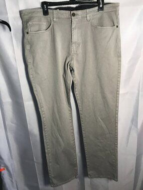 Johnston & Murphy Men’s 38x32 Gray Pima Cotton Stretch 5-Pocket Pants